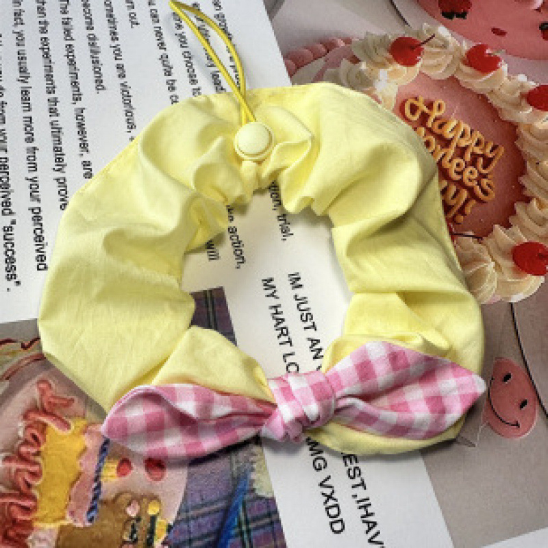 Kiskedvenceknek szóló masni – kockás mintázat, pamut anyag, Ol márka, hercegnő stílus