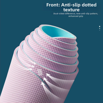 Covoraș de yoga TPE, antiderapant, set din 3 piese pentru uz casnic