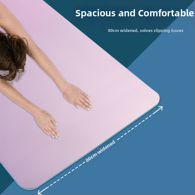 TPE jooga matt - libisemiskindel, 3-osaline komplekt koduseks kasutamiseks