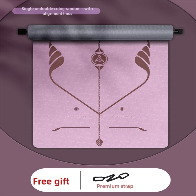 Covoraș de yoga TPE, antiderapant, set din 3 piese pentru uz casnic