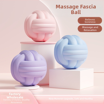 Silikonska fasijska masažna lopta za jogu – ne napuhuje, opuštanje mišića struka i leđa, masaža akupunkturnih točaka na vratu i lukama stopala, težina 240 g