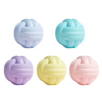 Silikonska fasijska masažna lopta za jogu – ne napuhuje, opuštanje mišića struka i leđa, masaža akupunkturnih točaka na vratu i lukama stopala, težina 240 g