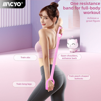 MACYO elastična traka otpora u obliku osam za vježbanje leđa, kućna joga, istezanje leđa – materijal TPE, za tinejdžere