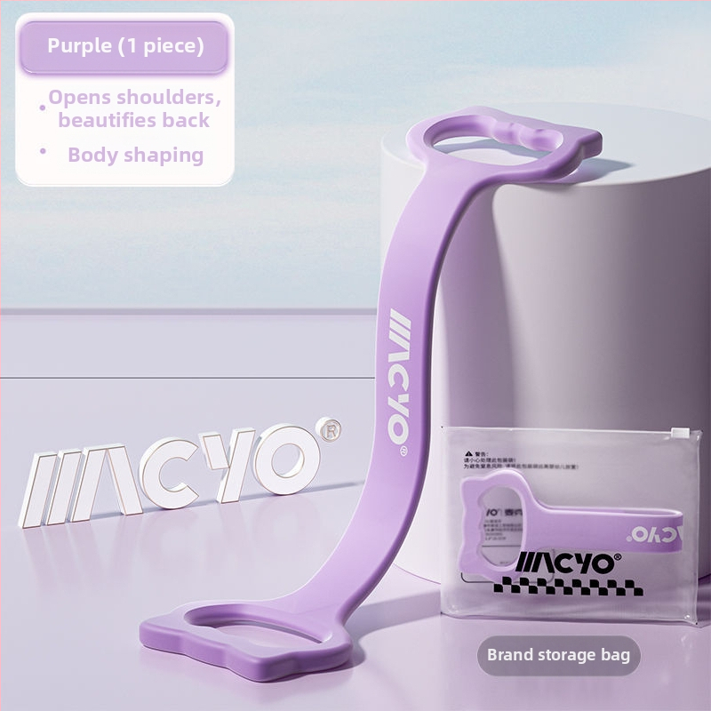 MACYO elastična traka otpora u obliku osam za vježbanje leđa, kućna joga, istezanje leđa – materijal TPE, za tinejdžere