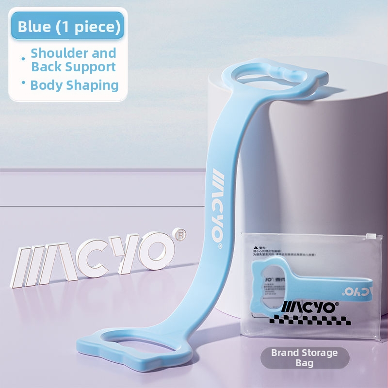 MACYO elastična traka otpora u obliku osam za vježbanje leđa, kućna joga, istezanje leđa – materijal TPE, za tinejdžere