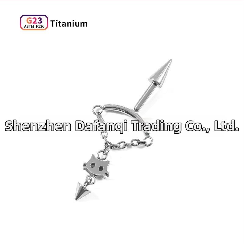 Náušnice z titánovej zliatiny – unisex piercing šperky, leštený povrch, tvar zviera/zodial
