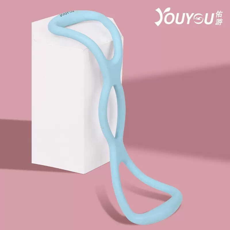 Youyou gumeni pojas za jogu za istezanje, 8-oblik pojas za leđa, ramena i vrat — kućni fitness uređaj