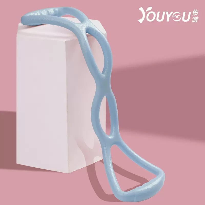 Youyou gumeni pojas za jogu za istezanje, 8-oblik pojas za leđa, ramena i vrat — kućni fitness uređaj