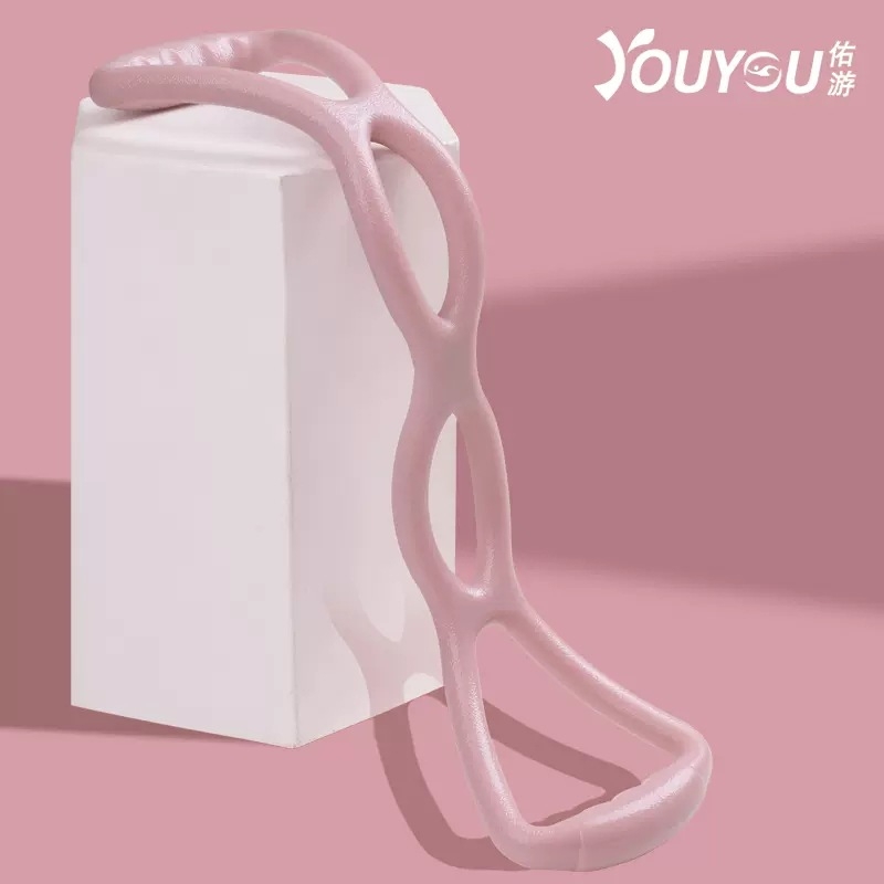 Youyou gumeni pojas za jogu za istezanje, 8-oblik pojas za leđa, ramena i vrat — kućni fitness uređaj