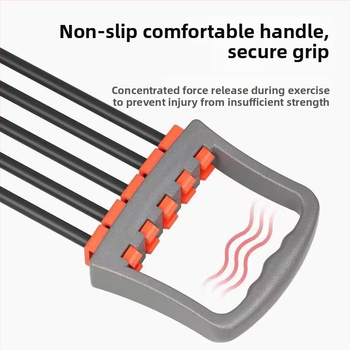 Krūtinės ištempiklis – daugiafunkcis treniruoklis krūtinės ir rankų raumenims, medžiaga TPR, pasipriešinimas 5-asis lygis, guminė traukimo juosta, tinkamas vaikams, paaugliams ir suaugusiems