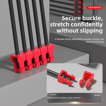 Krūtinės ištempiklis – daugiafunkcis treniruoklis krūtinės ir rankų raumenims, medžiaga TPR, pasipriešinimas 5-asis lygis, guminė traukimo juosta, tinkamas vaikams, paaugliams ir suaugusiems