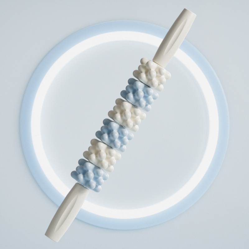 Foam roller за масаж на мускули и релаксация, Ou jian, PVC+EVA материя, йога оборудване