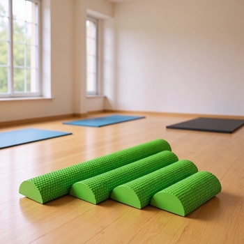 Xinge EVA полуокръгла йога колона за баланс – твърдо ядро, мека пяна, за гръб и талия