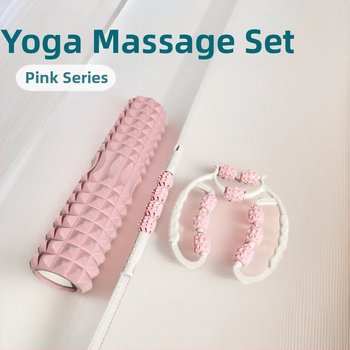 Penasti valjak za oslobađanje fascije bedara – masažni štapić i masažni valjak za noge, za fitness i bodybuilding – dodatak za jogu