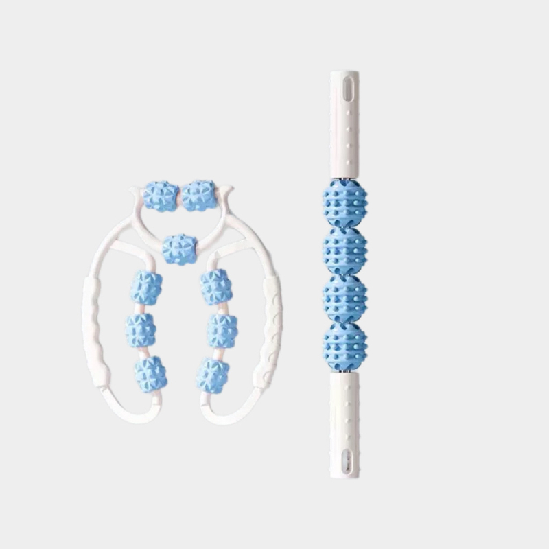 Penasti valjak za oslobađanje fascije bedara – masažni štapić i masažni valjak za noge, za fitness i bodybuilding – dodatak za jogu