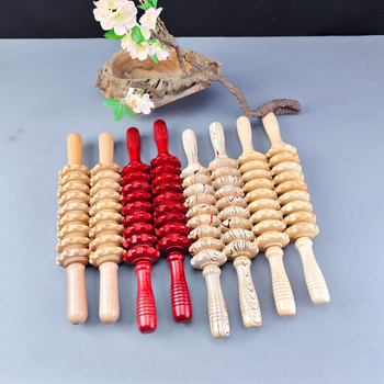 Koka deviņriteņu masāžas ierīce, ķīniešu stila