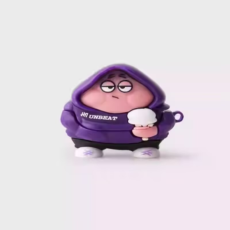 Baseus M2S Pro защитен калъф за Bluetooth слушалки, Baseus M2S/M3S, матово PVC покритие, цялостна форма, карикатурен стил, инжекционно формован дизайн