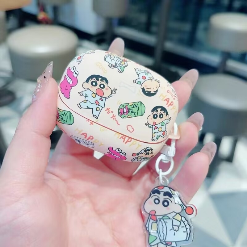 Baseus M2S Pro защитен калъф за Bluetooth слушалки, Baseus M2S/M3S, матово PVC покритие, цялостна форма, карикатурен стил, инжекционно формован дизайн