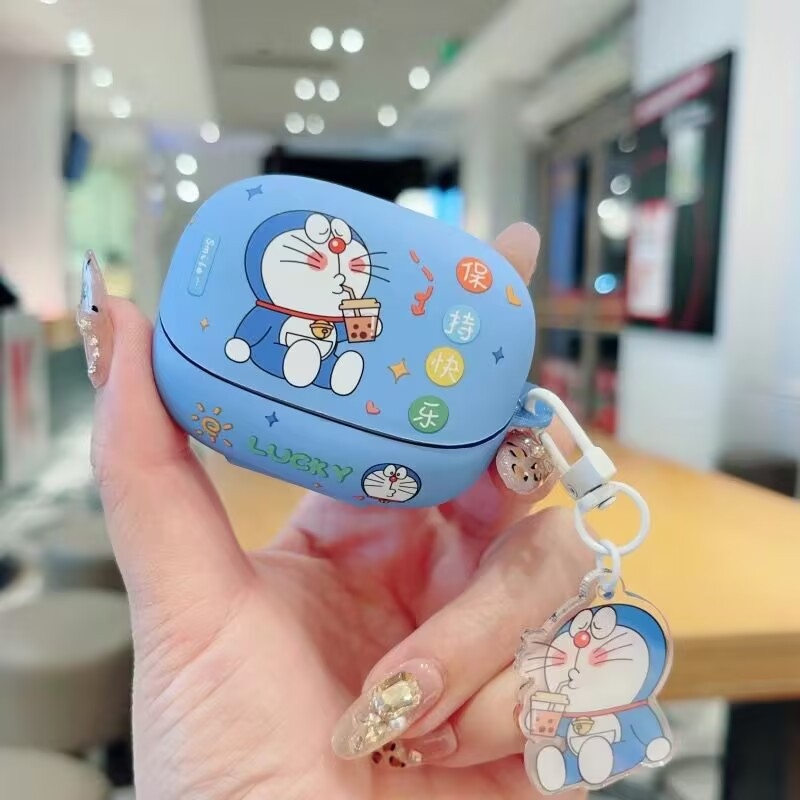 Baseus M2S Pro защитен калъф за Bluetooth слушалки, Baseus M2S/M3S, матово PVC покритие, цялостна форма, карикатурен стил, инжекционно формован дизайн