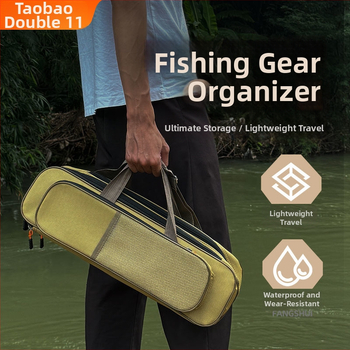 Torba za štapove za ribolov od Oxford platna, velik kapacitet, prijenosna i lagana, pogodna za kratke štapove, nije vodootporna