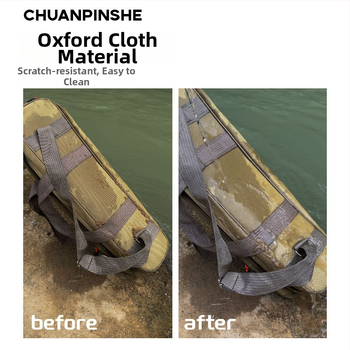 Torba za štapove za ribolov od Oxford platna, velik kapacitet, prijenosna i lagana, pogodna za kratke štapove, nije vodootporna