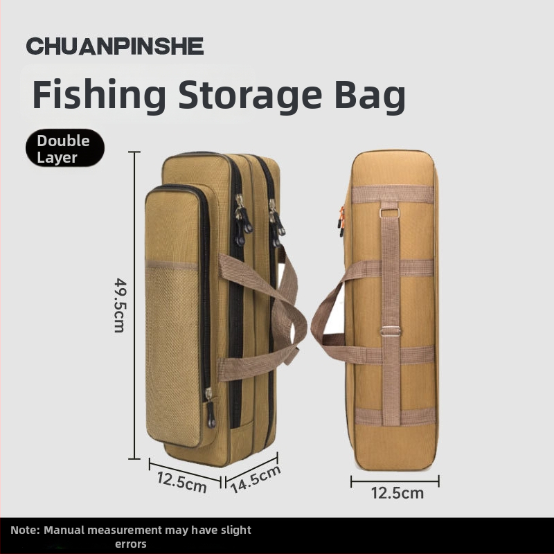 Torba za štapove za ribolov od Oxford platna, velik kapacitet, prijenosna i lagana, pogodna za kratke štapove, nije vodootporna