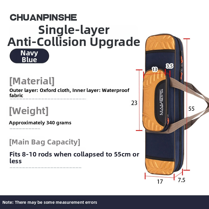 Torba za štapove za ribolov od Oxford platna, velik kapacitet, prijenosna i lagana, pogodna za kratke štapove, nije vodootporna