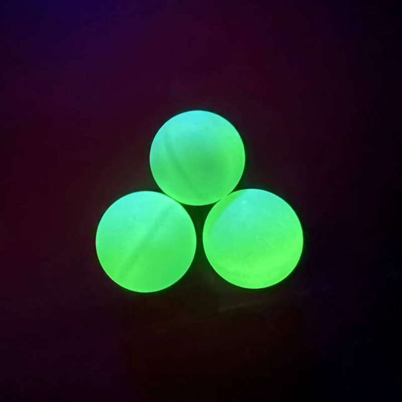 Naktį švytinti stalo teniso kamuolys, fluorescencinis, PP medžiaga, skirta lauko sportui ir pramogoms; prekė Other, nėra įmanoma spausdinti logotipą, be pritaikymo