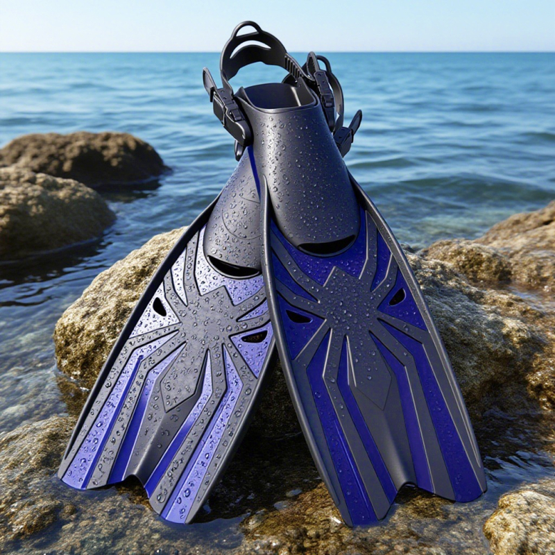 Înotătoare pentru scufundări, medii ca lungime, cu gleznă deschisă, reglabile (Material: PP + TPR; Cod produs: AF700TPR; Personalizare: Da; Categoria: Altele)