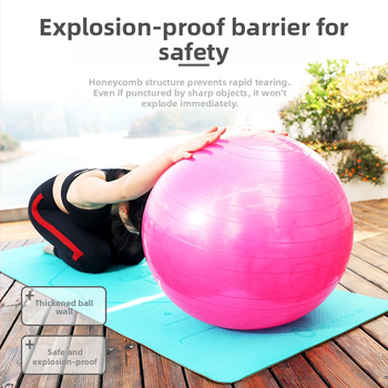 PVC joga lopta od PVC, debela s glatkom površinom za fitness i ravnotežu, napuhiva