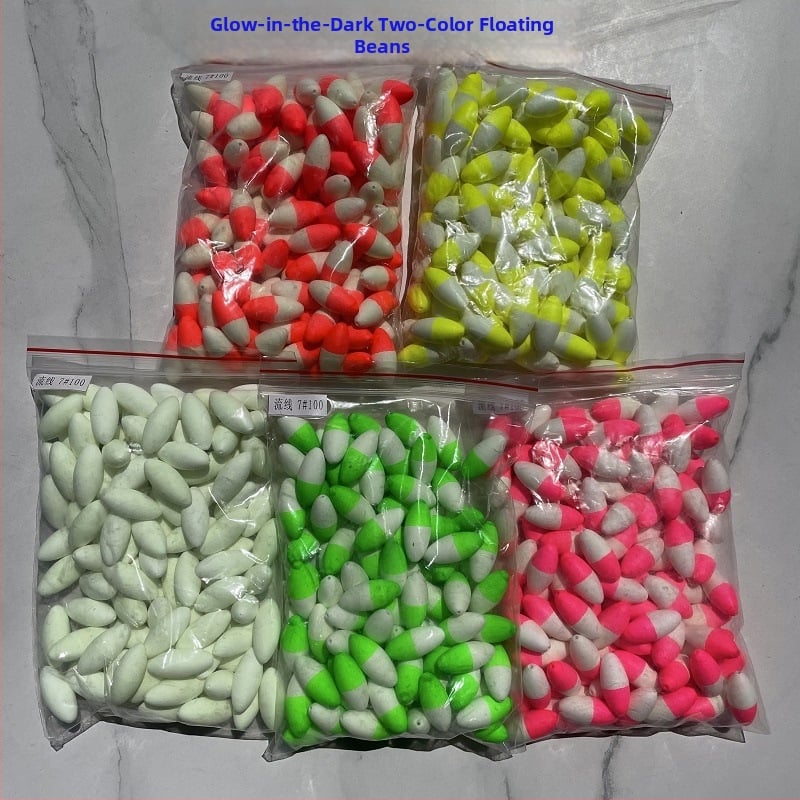 Σημαδούρα ψαρέματος σε μορφή φασολιού – αφρώδες σημαδούρα με εντυπωσιακό σχέδιο – Μάρκα Beautiful Source, Μοντέλο Eye-catching Beans