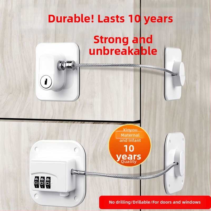 Безпробивно заключване за чекмеджета с парола за безопасност на децата в хладилник и плъзгащи врати — Бранд Unique; Тип: Car electronic lock; Материал: Other; Цилиндър: Other