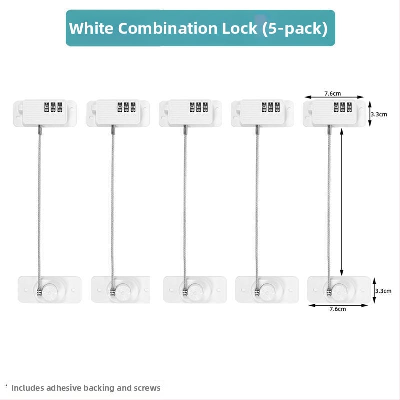 Bez urbuma atvilktnes slēdzene ar paroli — bērnu drošībai ledusskapī un slidējošām durvīm — Zīmols Unique; Tips: Car electronic lock; Materiāls: Other; Slēdzēja cilindrs: Other