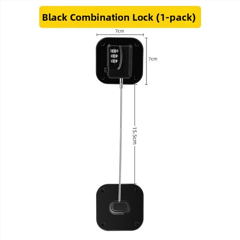 Bez urbuma atvilktnes slēdzene ar paroli — bērnu drošībai ledusskapī un slidējošām durvīm — Zīmols Unique; Tips: Car electronic lock; Materiāls: Other; Slēdzēja cilindrs: Other