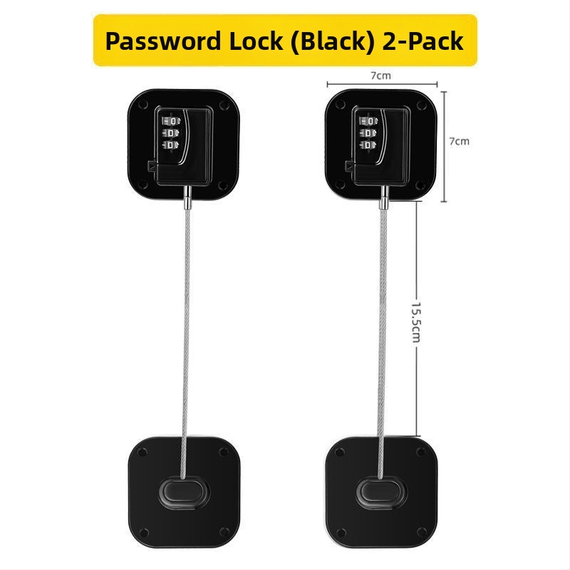 Bez urbuma atvilktnes slēdzene ar paroli — bērnu drošībai ledusskapī un slidējošām durvīm — Zīmols Unique; Tips: Car electronic lock; Materiāls: Other; Slēdzēja cilindrs: Other