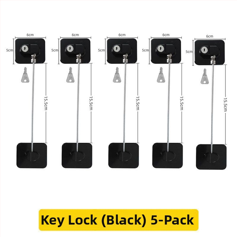 Bez urbuma atvilktnes slēdzene ar paroli — bērnu drošībai ledusskapī un slidējošām durvīm — Zīmols Unique; Tips: Car electronic lock; Materiāls: Other; Slēdzēja cilindrs: Other