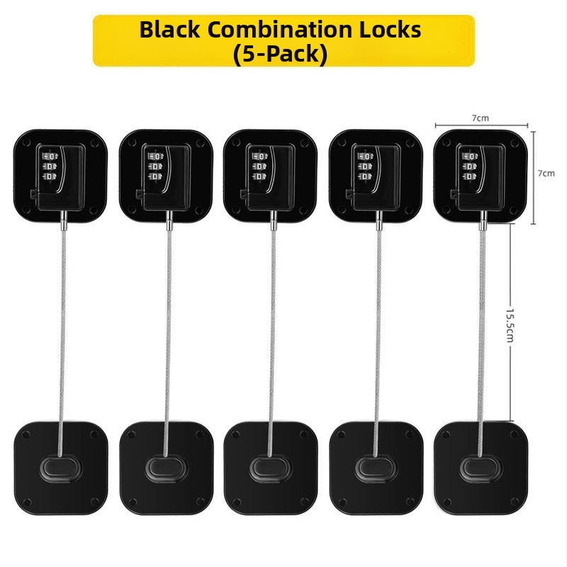 Bez urbuma atvilktnes slēdzene ar paroli — bērnu drošībai ledusskapī un slidējošām durvīm — Zīmols Unique; Tips: Car electronic lock; Materiāls: Other; Slēdzēja cilindrs: Other