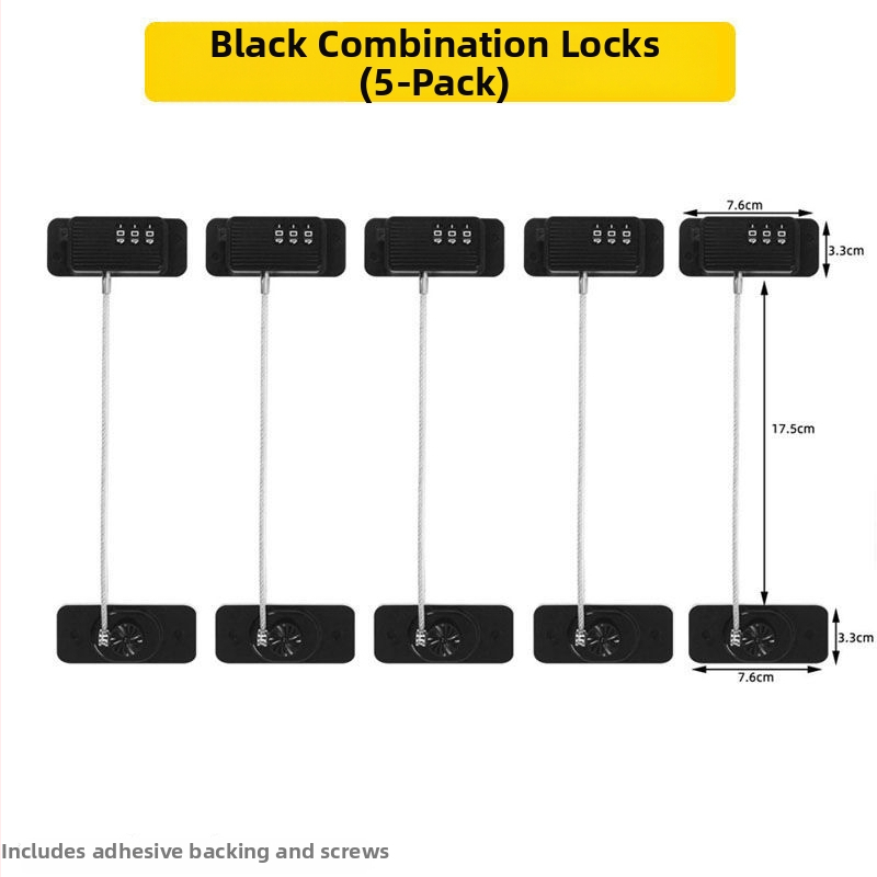 Bez urbuma atvilktnes slēdzene ar paroli — bērnu drošībai ledusskapī un slidējošām durvīm — Zīmols Unique; Tips: Car electronic lock; Materiāls: Other; Slēdzēja cilindrs: Other
