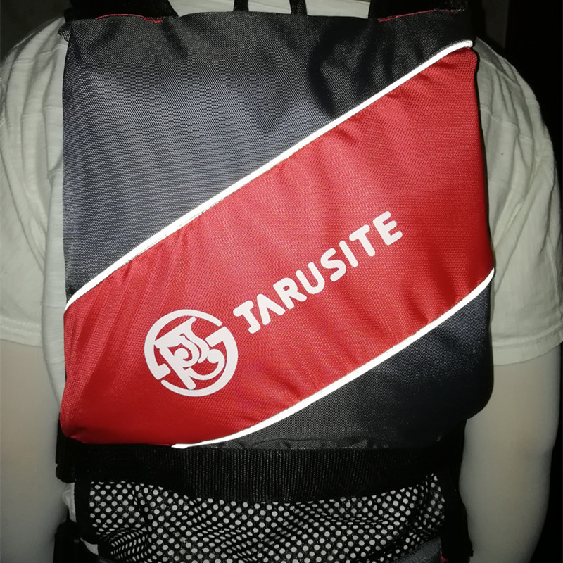 Jiarest външна рибарска жилетка с отделяем спасителен елемент, нейлон Oxford, пълнител от перлен памук, 5 джоба, за риболов и плуване