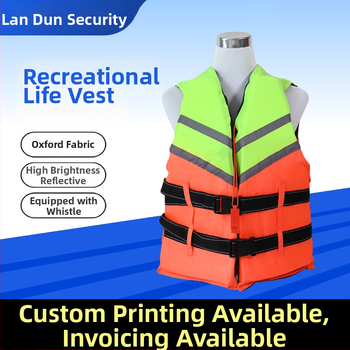 Pieaugušu glābšanas vestu, palielinātu un bieza, paredzēta izmantošanai uz kuģa, glābšanai, ūdenssportam un zvejai (Modelis: Life Jacket; Preces numurs: DD1017475374; Pielāgota apstrāde: Atbalsts; Importēta: Nē)