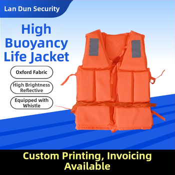 Oxford auduma glābšanas veste, augsta peldspēja, pieaugušajiem, pārnēsājama raftingam un plūdu kontrolei, ar pielāgošanas atbalstu
