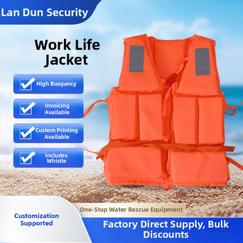 Oxford auduma glābšanas veste, augsta peldspēja, pieaugušajiem, pārnēsājama raftingam un plūdu kontrolei, ar pielāgošanas atbalstu