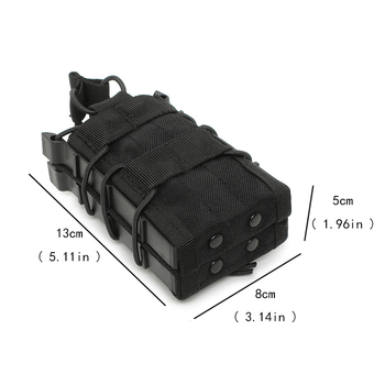 MOLLE maksts diviem 5.56 magazīniem, āra taktiskā josta soma, Oxford audums, ūdensizturīgs, viegls, paplašināms