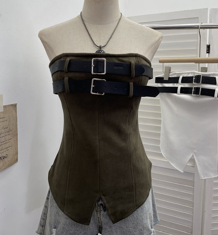 Poliestera bezplecu tops ar krūšu spilventiņu, pretslīdēšanas lentu un vidukļa jostu