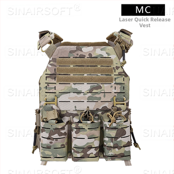 Nylon taktiskā veste – kamuflāžas raksts, izturīga pret nolietojumu, universāla, 1.1 kg