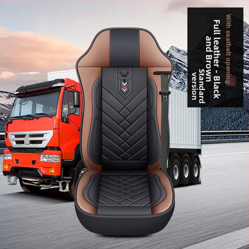 Pilns komplekts ādas sēdekļu pārvalkām kravas automašīnām – ādas virsma, sintētisko šķiedru pildījums, šūšanas stils, zīmols Tian Chen
