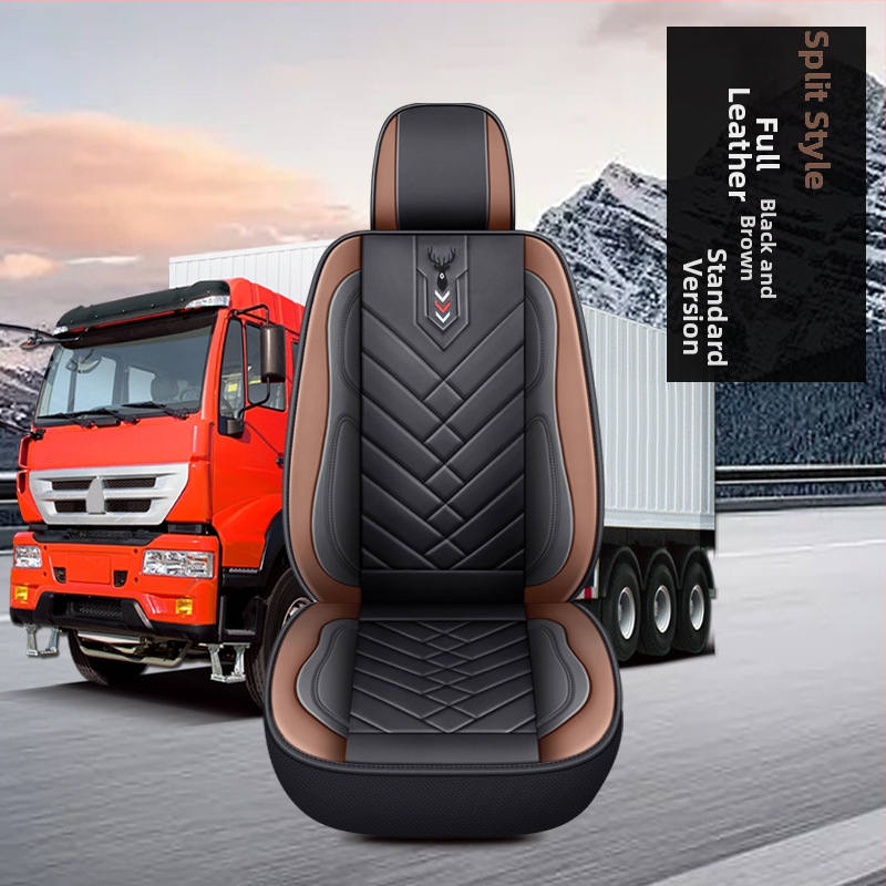 Pilns komplekts ādas sēdekļu pārvalkām kravas automašīnām – ādas virsma, sintētisko šķiedru pildījums, šūšanas stils, zīmols Tian Chen