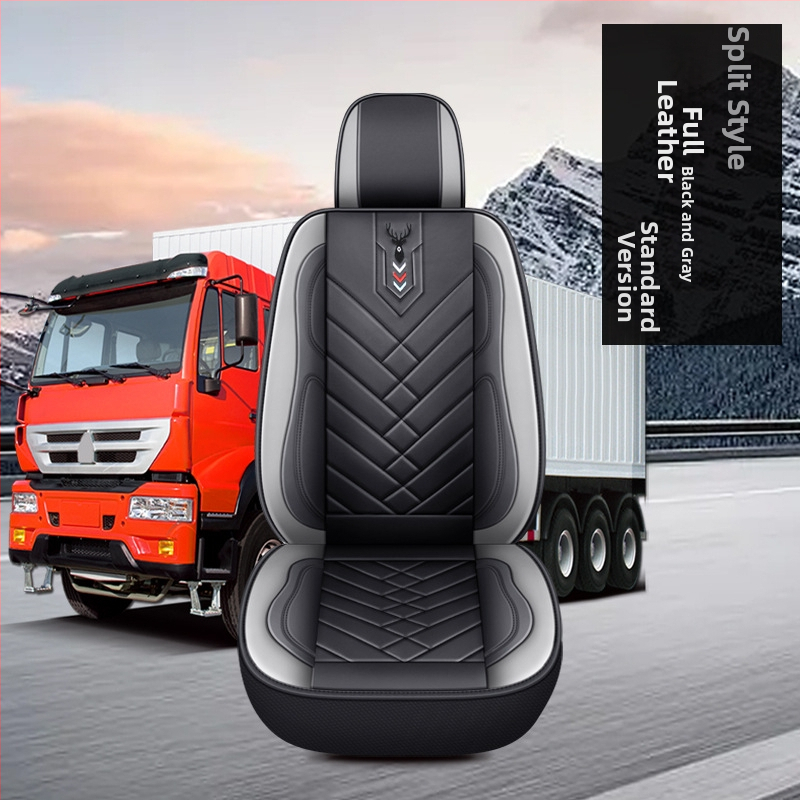 Pilns komplekts ādas sēdekļu pārvalkām kravas automašīnām – ādas virsma, sintētisko šķiedru pildījums, šūšanas stils, zīmols Tian Chen