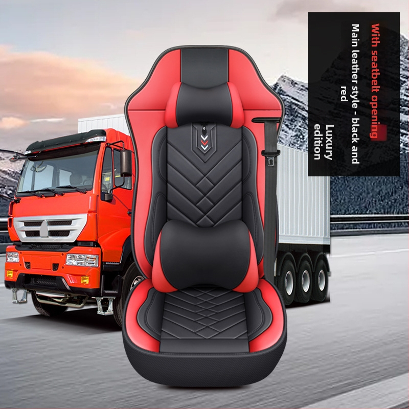 Pilns komplekts ādas sēdekļu pārvalkām kravas automašīnām – ādas virsma, sintētisko šķiedru pildījums, šūšanas stils, zīmols Tian Chen