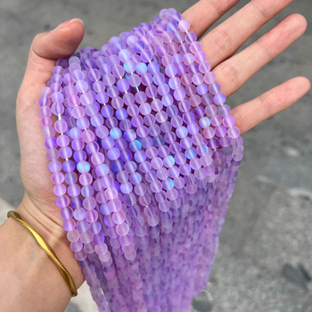 DIY set slobodnih perlica – poluproizvodi, prirodni kamen i kristal, šarene okrugle staklene perle za izradu nakita
